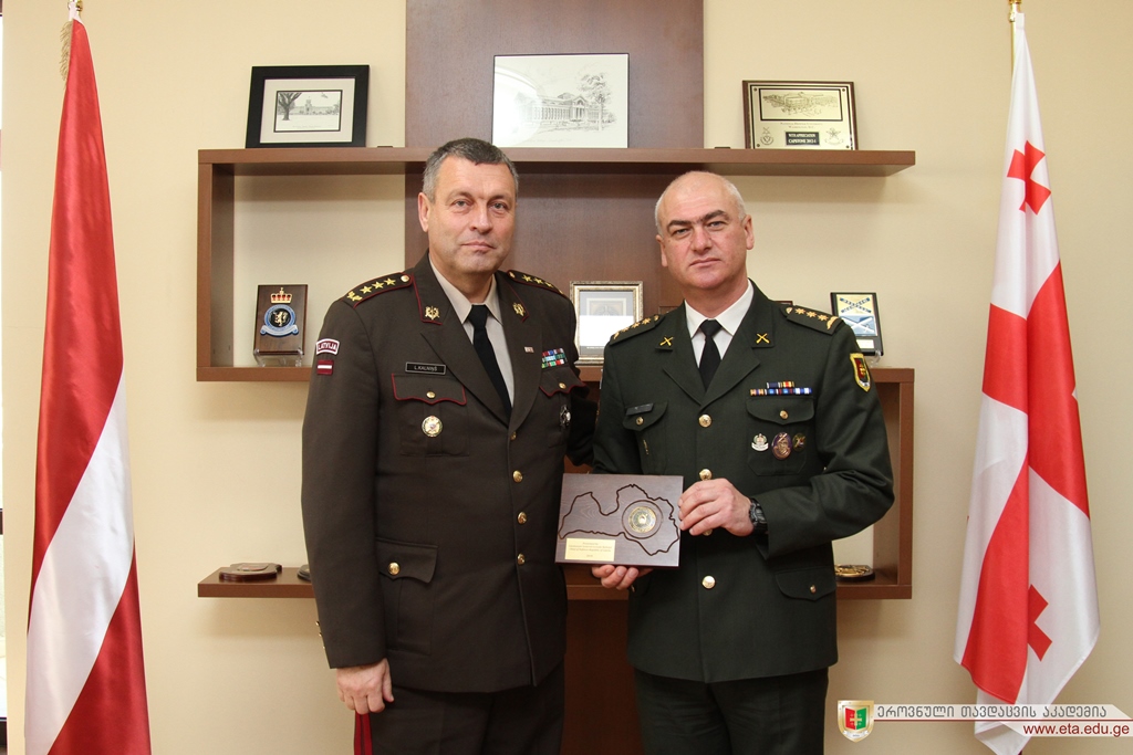 The Defence Commander of the Latvian Armed Forces at the National Defence Academy